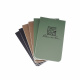 On-The-Go Notebooks - 85 x 50 mm - 6 pcs - Black / Green / Tan - OTG-TACL